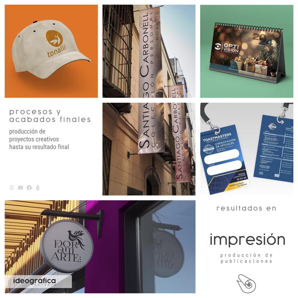 Impresion IBEI procesos y acabados finales produccion de proyectos creativos hasta su resultado final