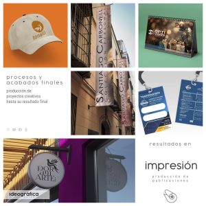 Impresion IBEI procesos y acabados finales produccion de proyectos creativos hasta su resultado final